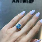 4ct Blue Love Trilogy Ring LG
