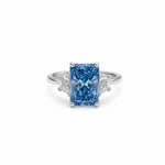 4ct Blue Love Trilogy Ring LG