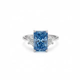 4ct Blue Love Trilogy Ring LG