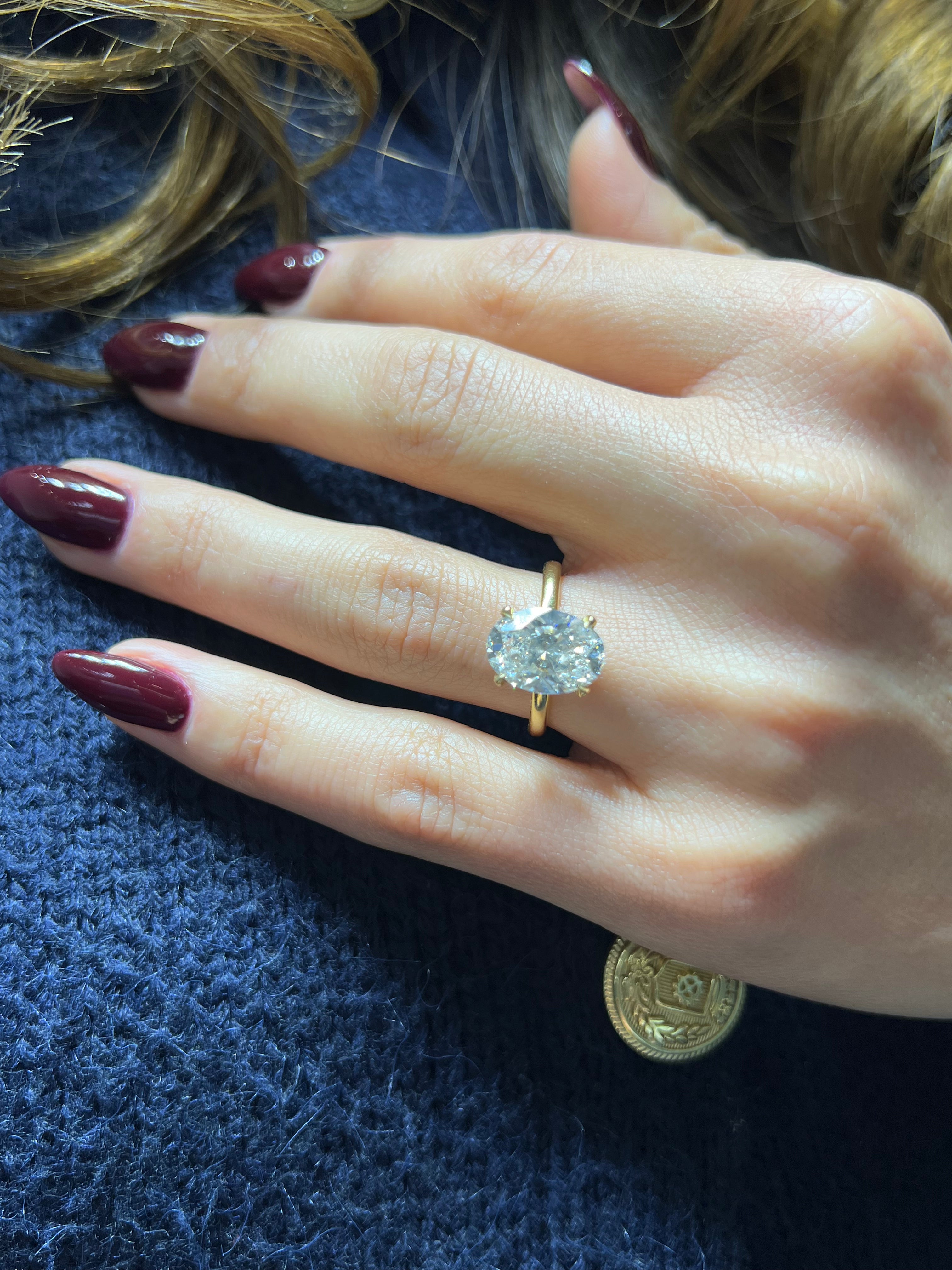 4ct Oval Solitaire LG