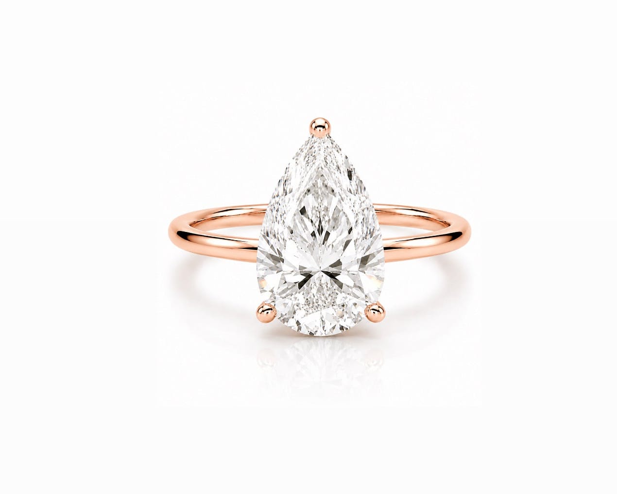 4ct Pear Solitaire LG