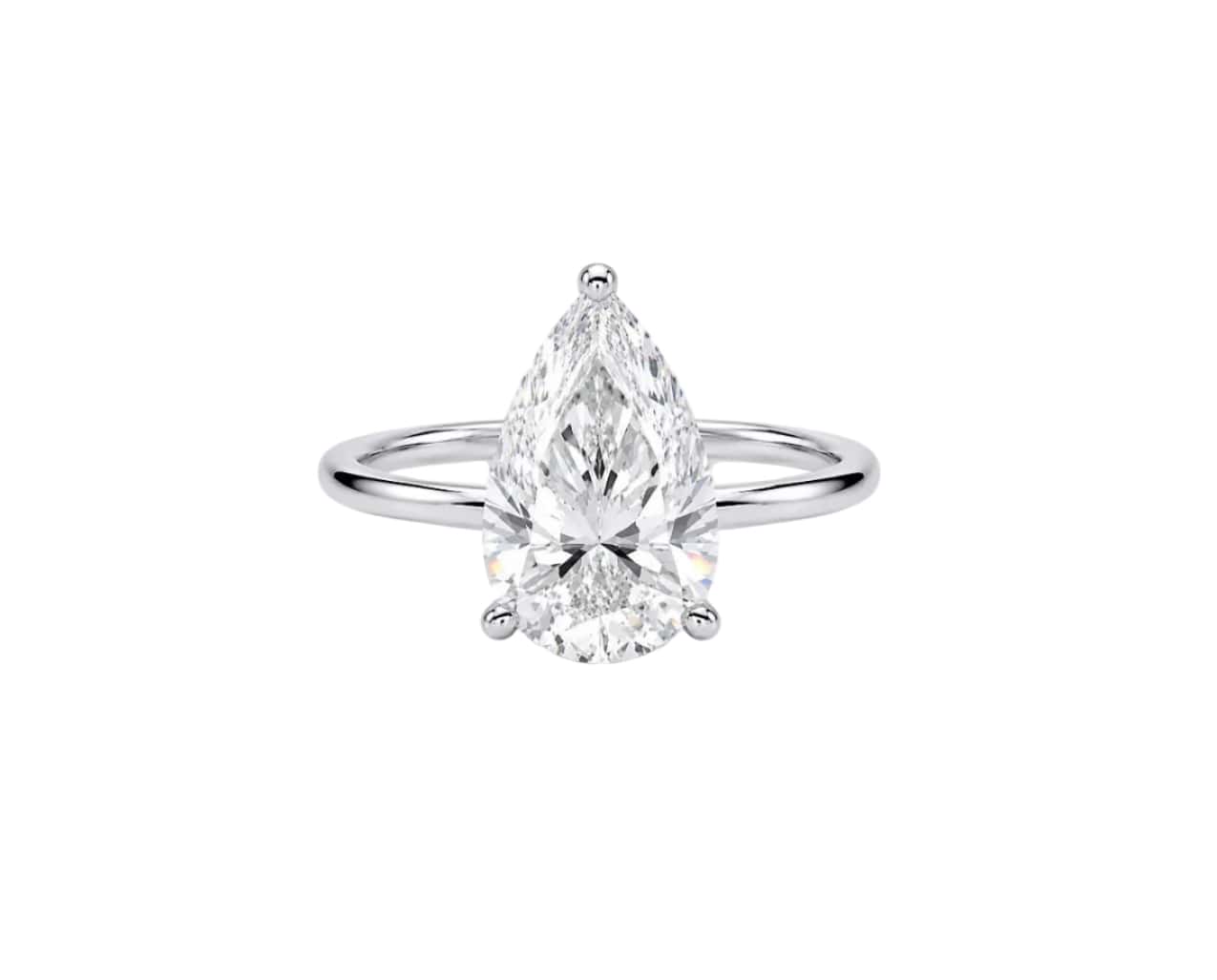 4ct Pear Solitaire LG