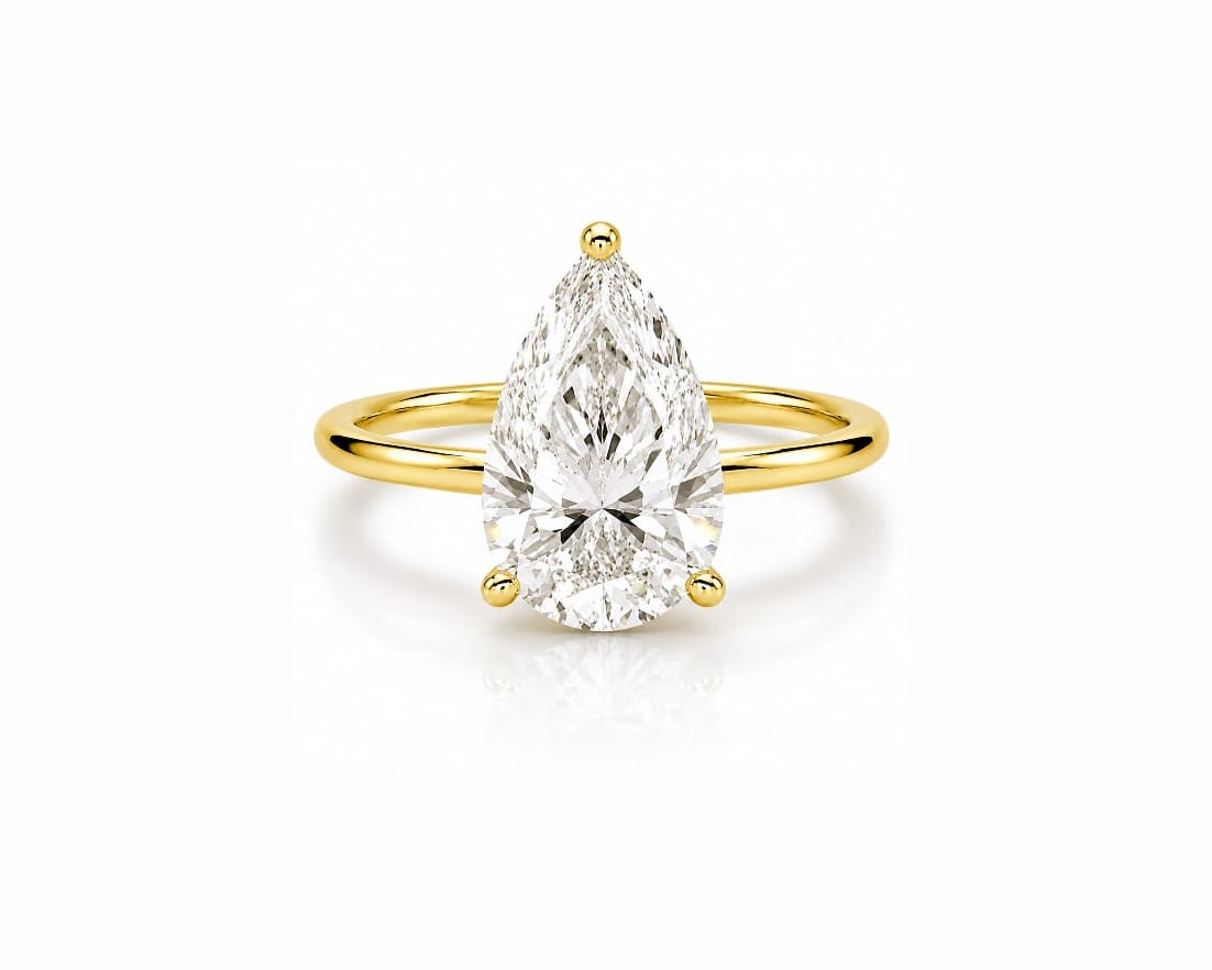 4ct Pear Solitaire LG