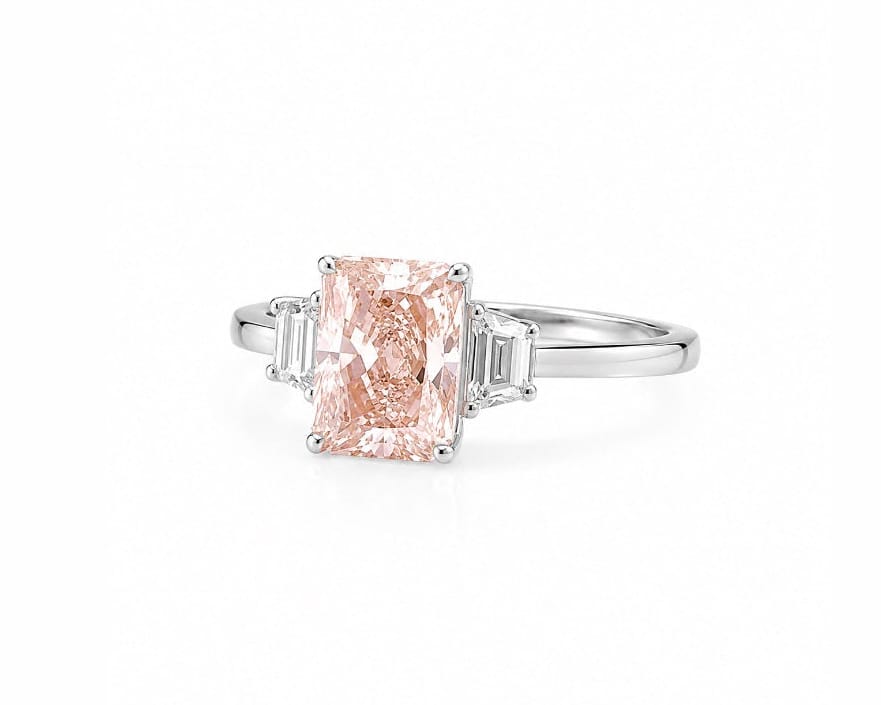 4ct Pink Love Trilogy Ring LG