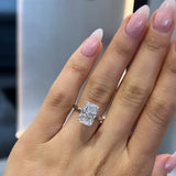 4ct Radiant Solitaire LG
