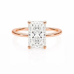 4ct Radiant Solitaire LG