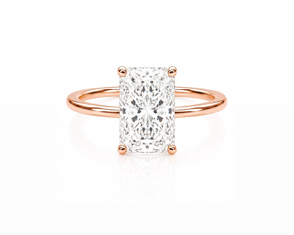 4ct Radiant Solitaire LG