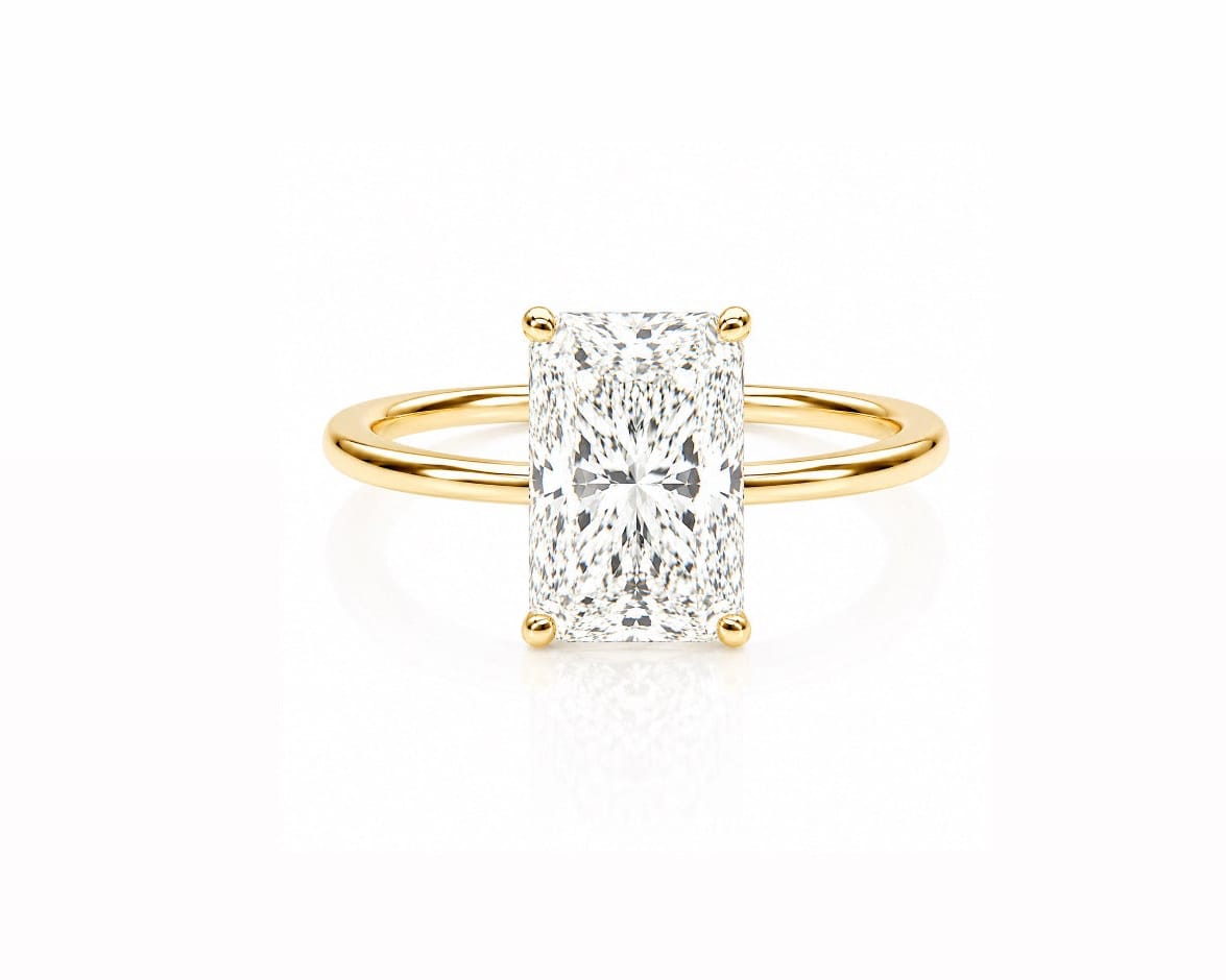 4ct Radiant Solitaire LG