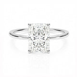 4ct Radiant Solitaire LG