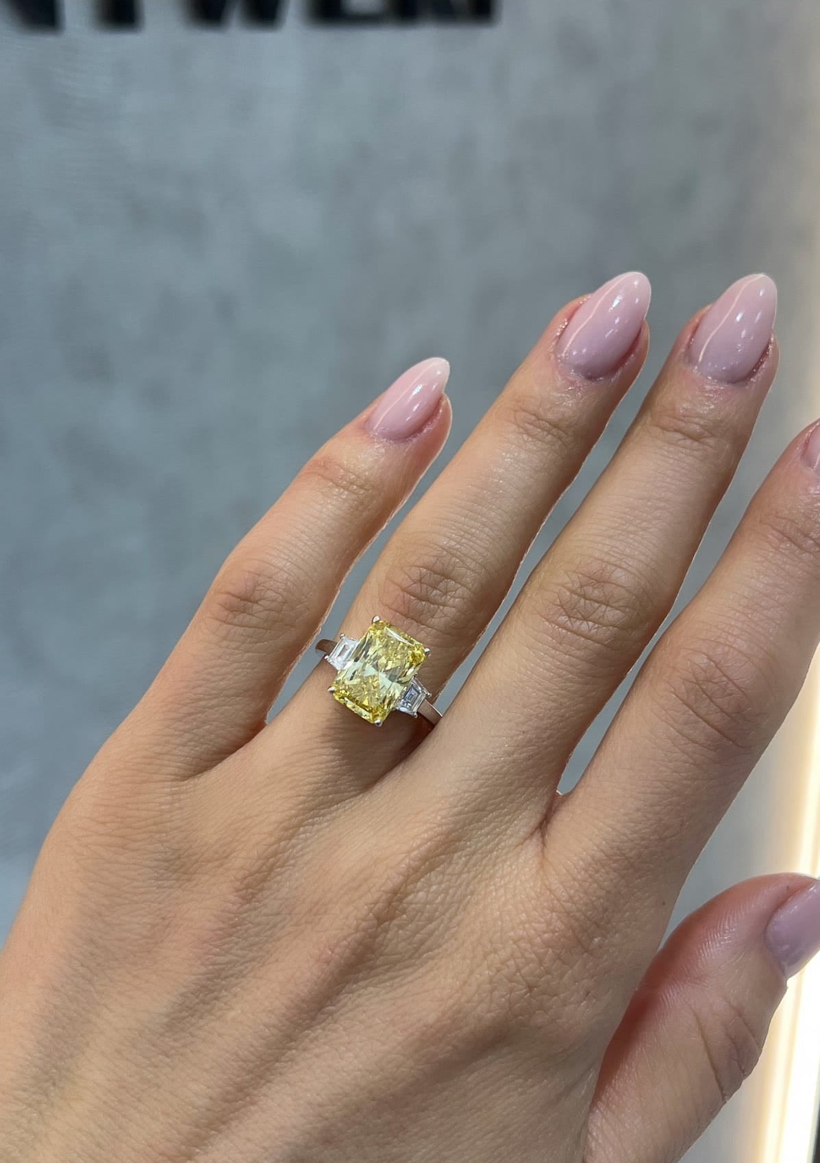 5ct Canary Trilogy Ring LG