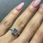 Aqua halo Ring