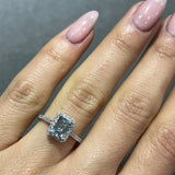 Aqua halo Ring
