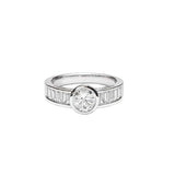 Axis Baguette Solitaire Ring