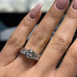 Axis Baguette Solitaire Ring