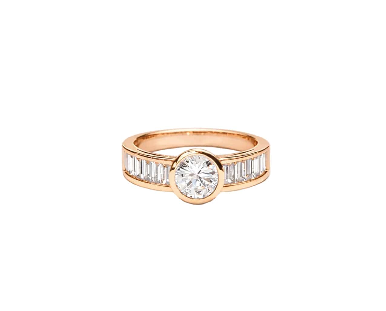Axis Baguette Solitaire Ring