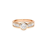 Axis Baguette Solitaire Ring