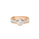 Axis Baguette Solitaire Ring