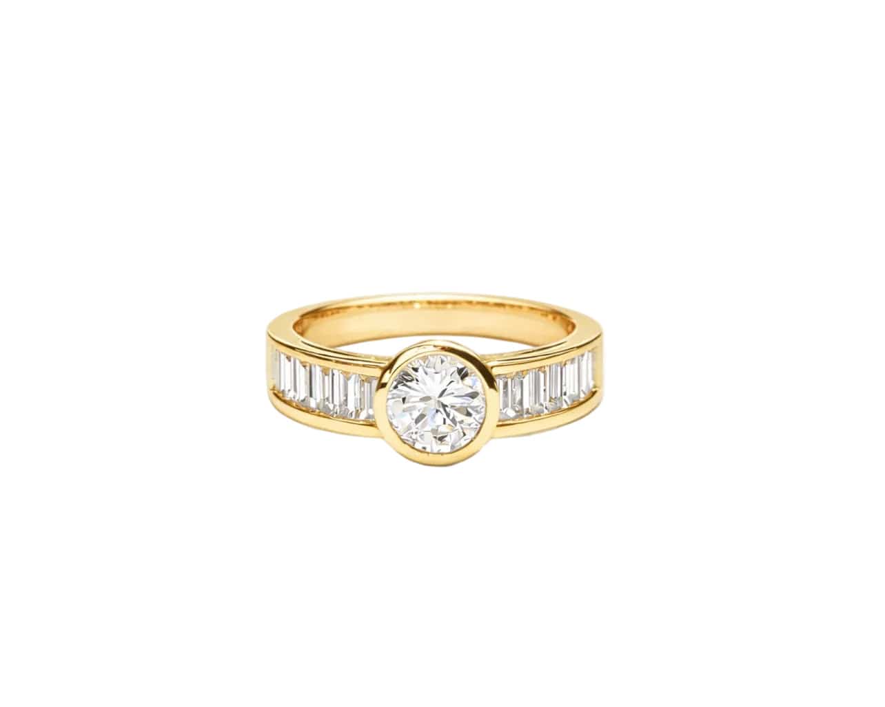 Axis Baguette Solitaire Ring