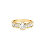 Axis Baguette Solitaire Ring