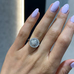 Baguette Halo Ring