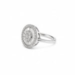 Baguette Halo Ring