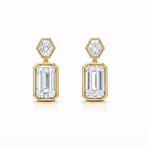 Bezel Drop Earrings LG
