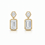 Bezel Drop Earrings LG