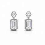 Bezel Drop Earrings LG