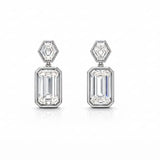 Bezel Drop Earrings LG
