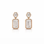 Bezel Drop Earrings LG