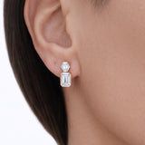 Bezel Drop Earrings LG