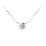 Bezel Solitaire Necklace