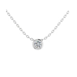 Bezel Solitaire Necklace