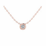 Bezel Solitaire Necklace