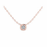 Bezel Solitaire Necklace