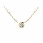 Bezel Solitaire Necklace
