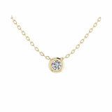 Bezel Solitaire Necklace