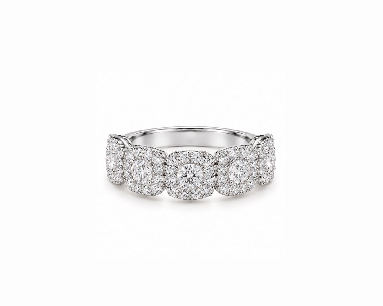 Big Cluster Eternity Ring
