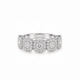 Big Cluster Eternity Ring