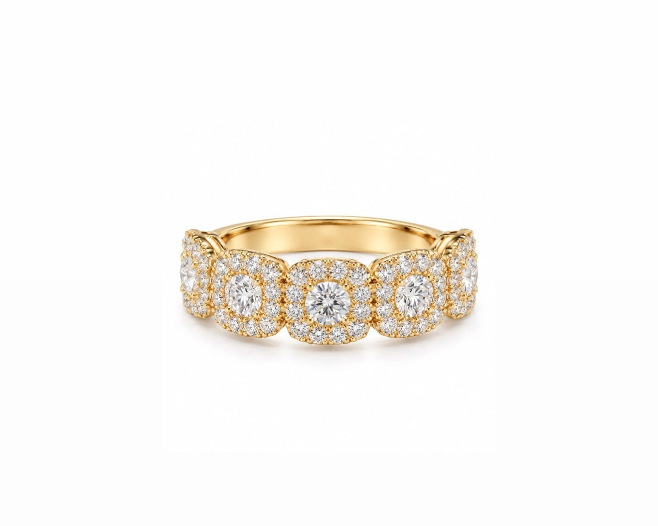 Big Cluster Eternity Ring