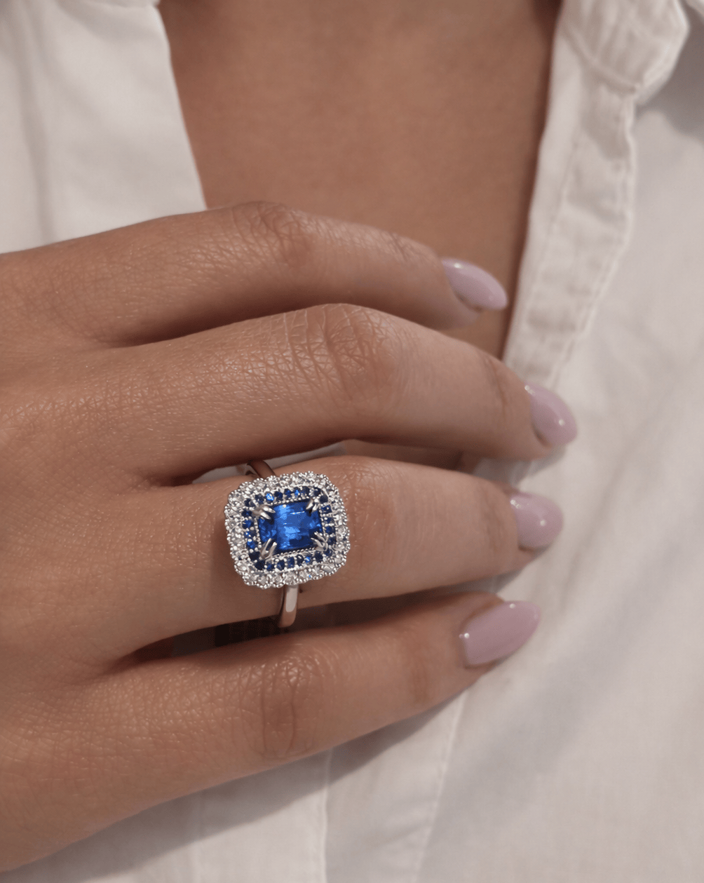 Blue Azure Ring