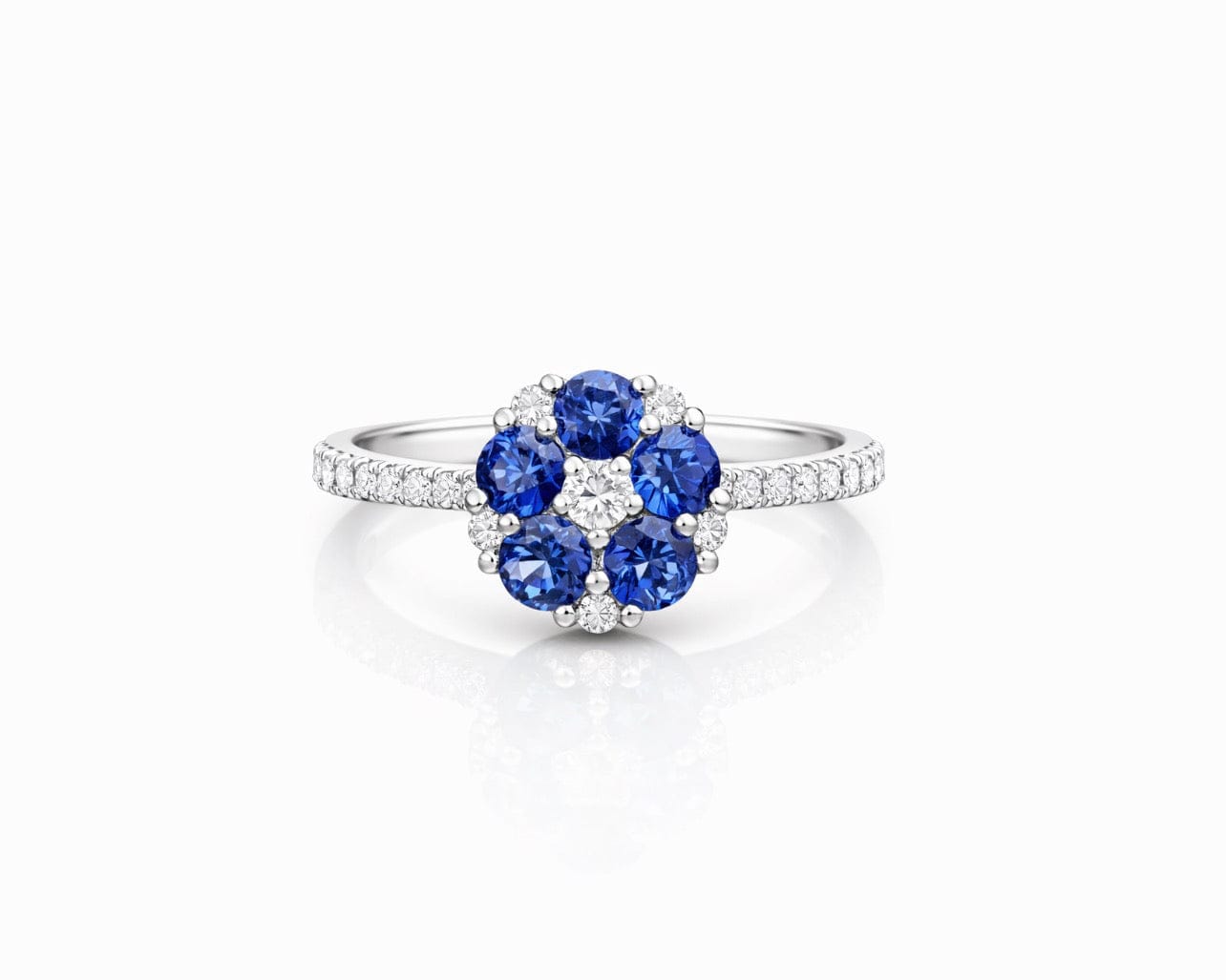 Blue Daisy Ring