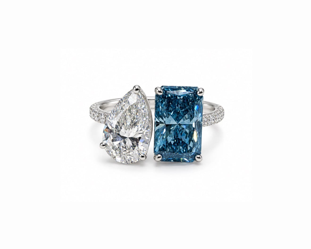 Blue Toi et Moi Ring LG