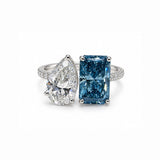 Blue Toi et Moi Ring LG