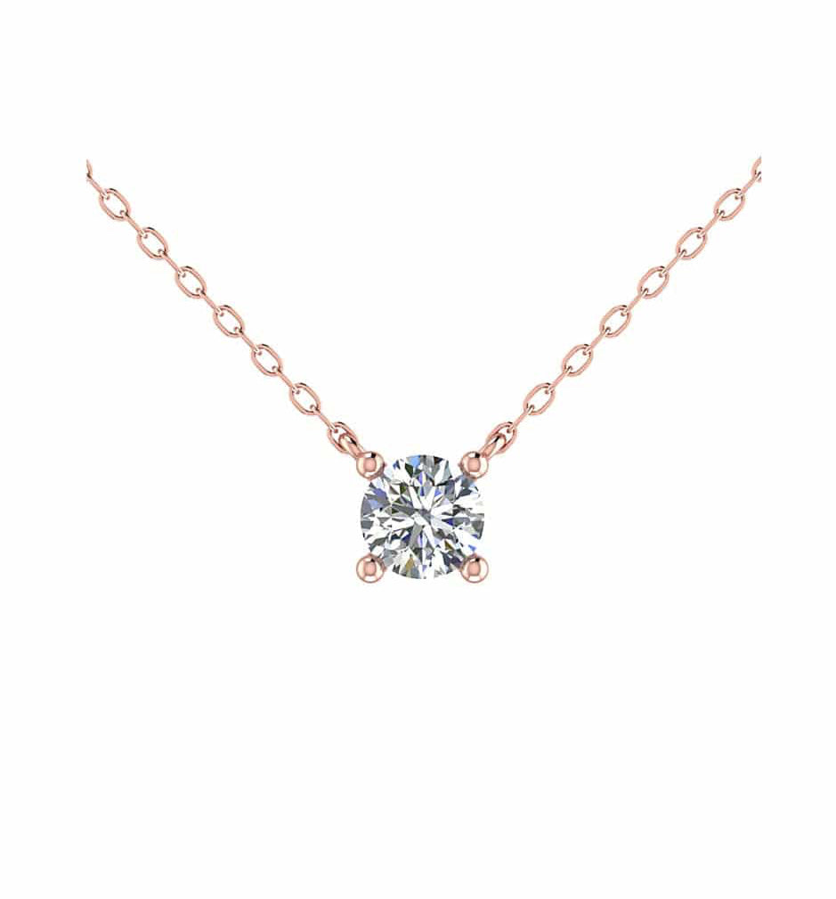Brilliant Solitaire Necklace
