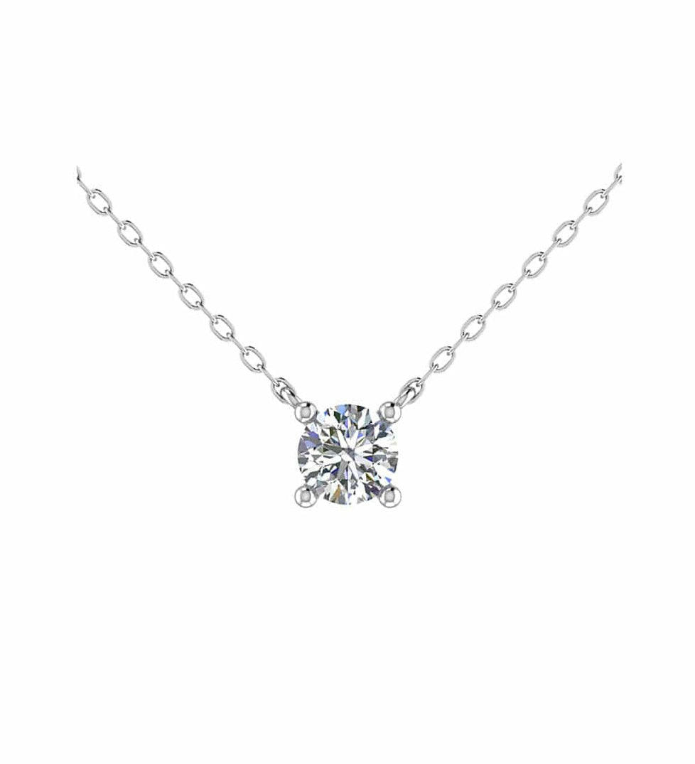 Brilliant Solitaire Necklace