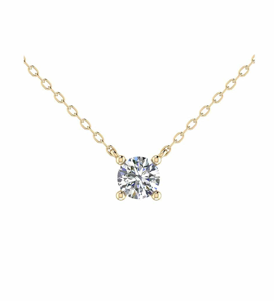 Brilliant Solitaire Necklace