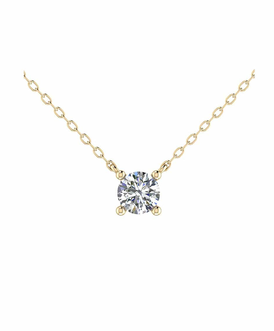 Brilliant Solitaire Necklace