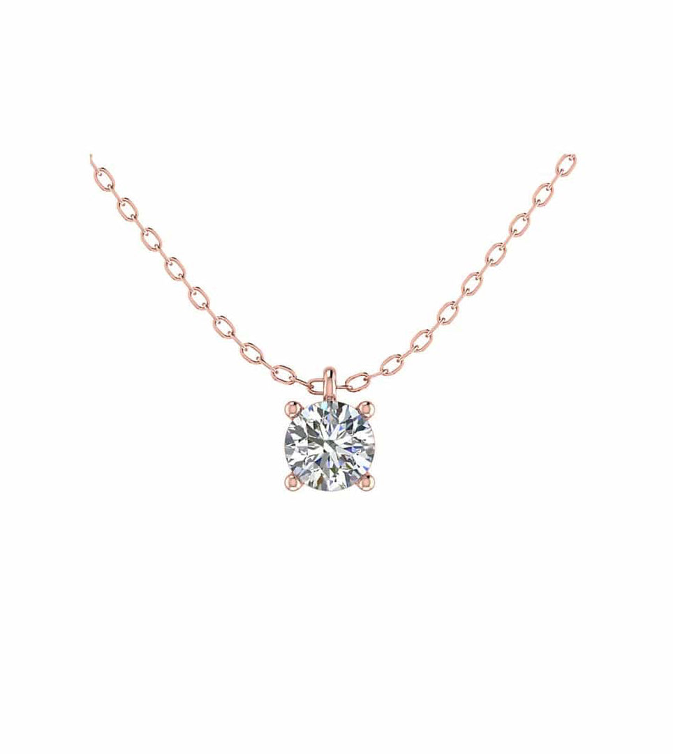 Brilliant Solitaire Necklace