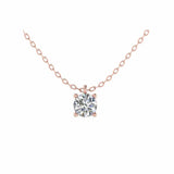 Brilliant Solitaire Necklace